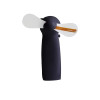 LED Message Hand Fan Black